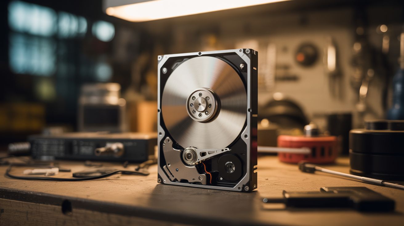 Hard Drive POV Clock