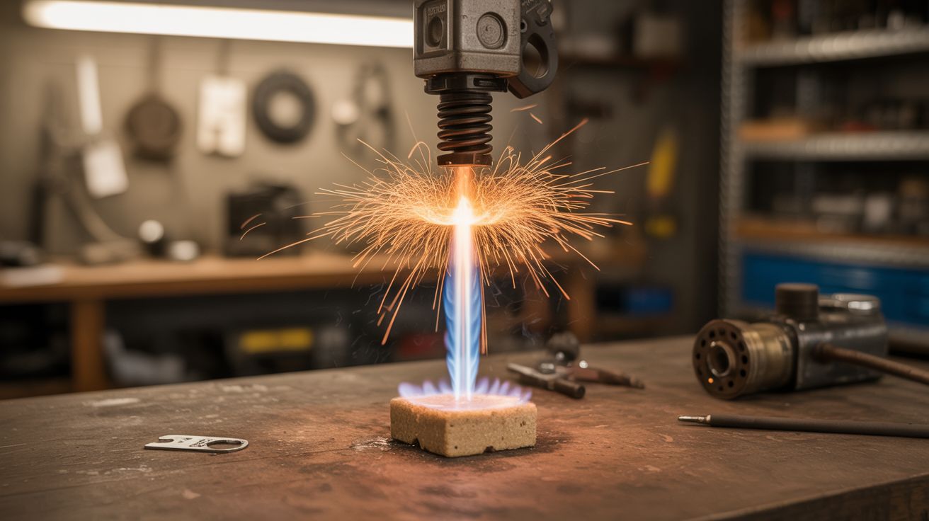 Ignition Coil KNO3 Flame Jet