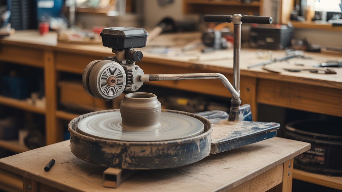 Motor-Powered Pottery Wheel